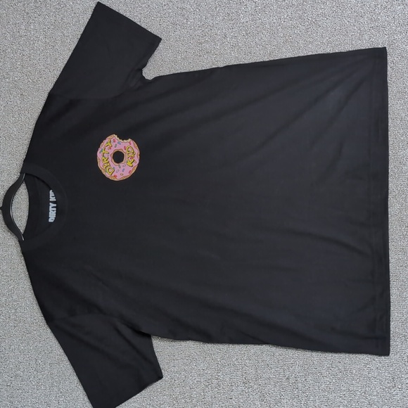 Dirty Kid Co The Simpsons 'The ATF Is Gay' Donut Tee Size Large in Black - Picture 1 of 7